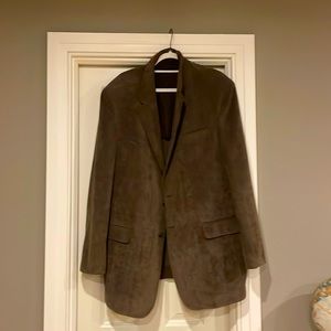 brown sports coat